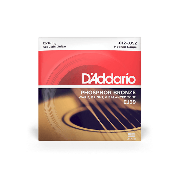 D'addario EJ Series Phosphor Bronze Acoustic Guitar Strings