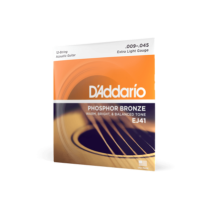 D'Addario EJ Series Phosphor Bronze Acoustic Guitar Strings