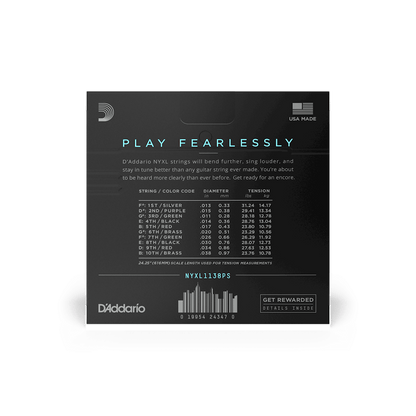 D'Addario NYXL1138PS Regular Light E9 Pedal Steel Guitar Strings