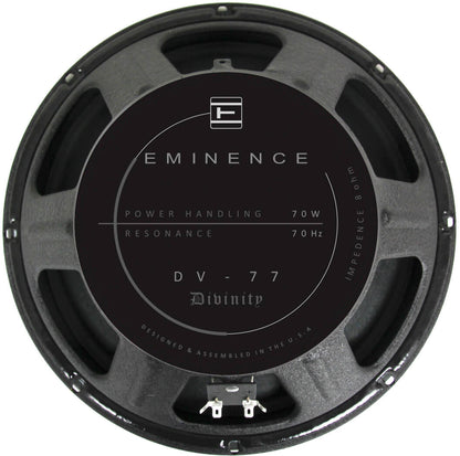 Eminence DV-77 Divinity Mick Thomson Signature Speaker - 8 ohm 12" 70W Metal Guitar Speaker