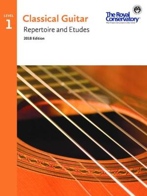 RCM Classical Guitar Repertoire & Etudes - 2018 Edition