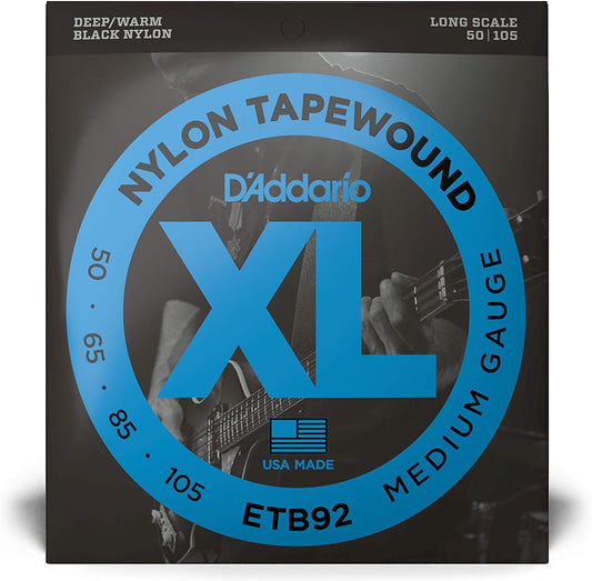 D’Addario ETB92 Nylon Tapewound Bass Strings - 50-105
