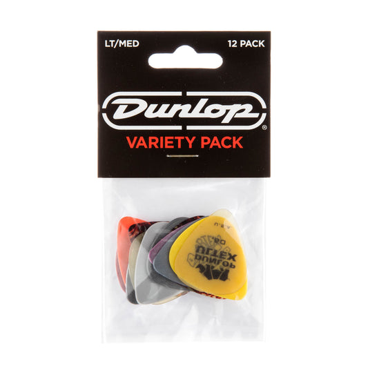 Dunlop PVP101 Light/Medium Guitar Pick Variety Pack - 12 Picks
