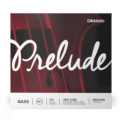 D’Addario Prelude 3/4 Upright Bass Strings, Medium Tension