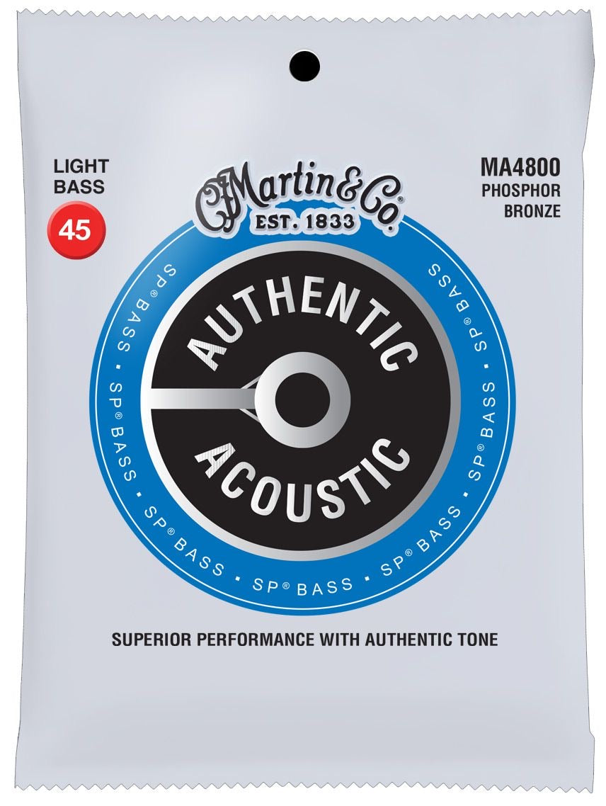 Martin MA4800 Phosphor Bronze Acoustic Bass Strings, 45-100