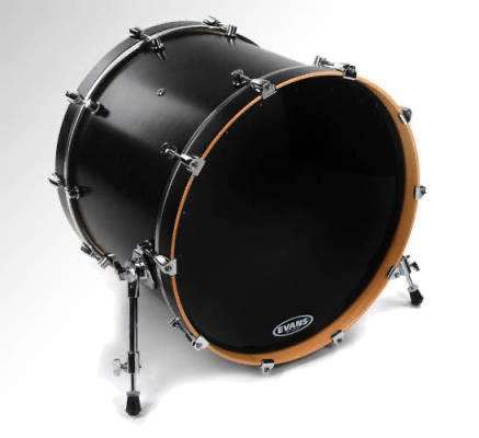 Evans 24” EQ1 Black Resonant Bass Drum Head