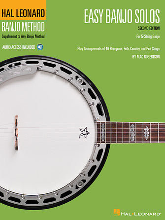 Hal Leonard Easy Banjo Solos for 5 String Banjo - 2nd Edition