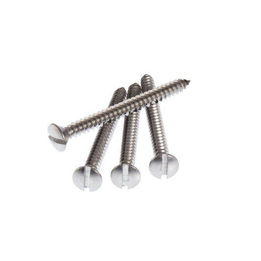 All Parts GS-3006-001 Neckplate Screws Nickel Slot Head