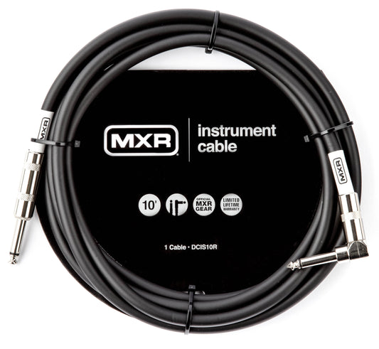 MXR 10’ Straight to Right Angle Instrument Cable