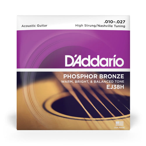 D’Addario EJ38H High Strung/Nashville Tuning String Set (10-27)