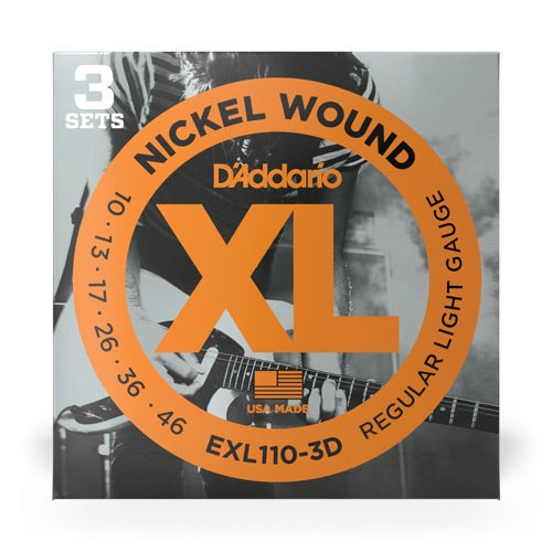 D’Addario EXL Electric Guitar String 3 Packs