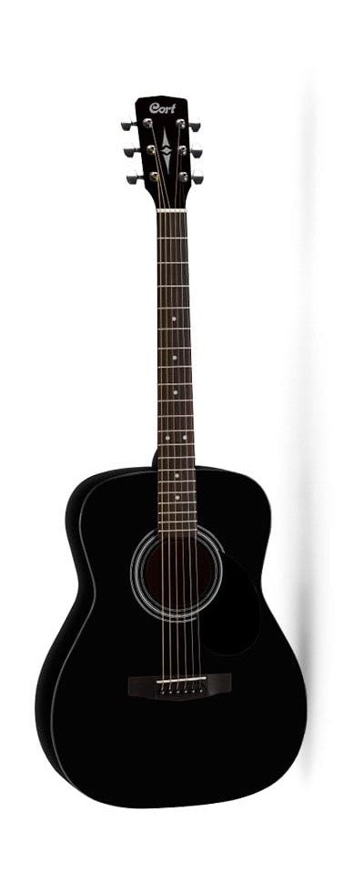 Cort AF510-BKS Folk Acoustic Guitar - Satin Black
