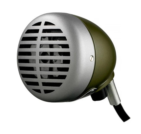 Shure 520DX "Green Bullet" Omnidirectional Dynamic Microphone with Volume Control
